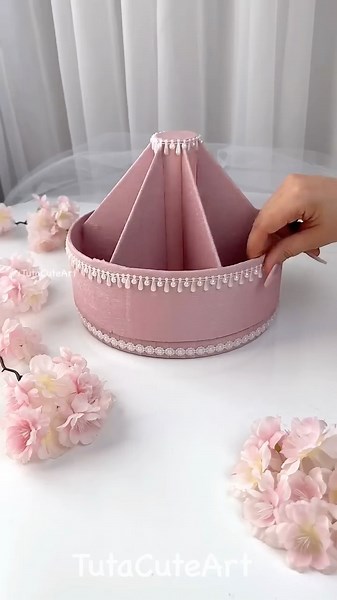 DIY Rotating organizer tutorial 🌸