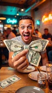 How To Leave A Creative Dollar Tip 😮 @zackdfilms