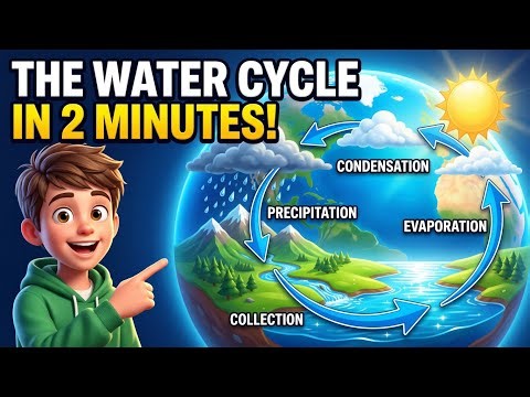 The Water Cycle Explained in 2 Minutes | Science for Kids & Middle School