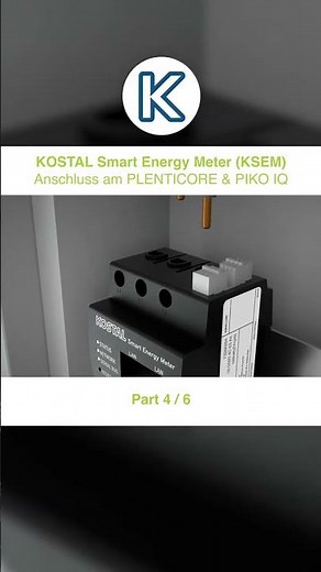 Part 4/6: KOSTAL Smart Energy Meter KSEM | Connection to PLENTICORE & PIKO IQ | #shorts #kostal #...