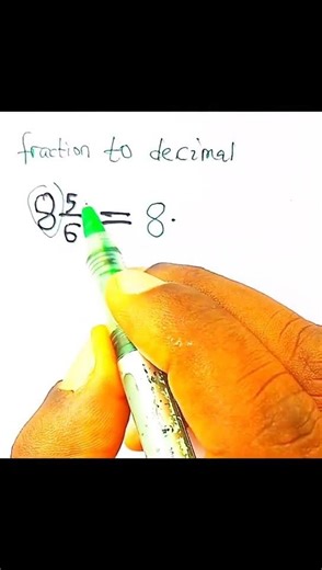 how to convert fraction to decimals #tutorial #maths #mathstricks
