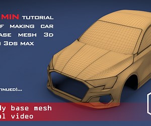 ArtStation - Tutorial video of making a car body base mesh 3d model | Tutorials