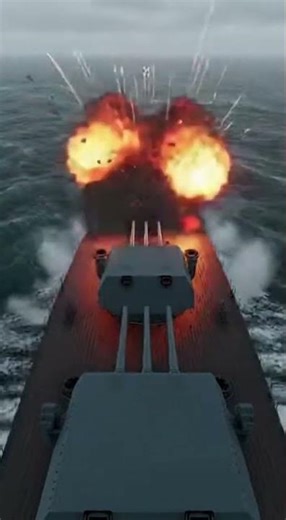UNLEASH THE BIG GUNS! 💥Battleship Broadside #shorts #shortvideo #shortsfeed #short #trending #viral