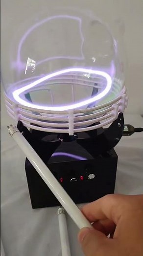 "Let there be light" 🌌 The Plasma Ball Experiment that will blow your mind!#stem #plasmaball