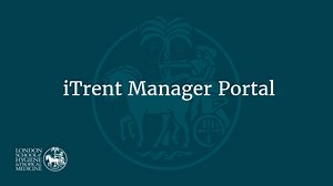 iTrent manager portal tutorial