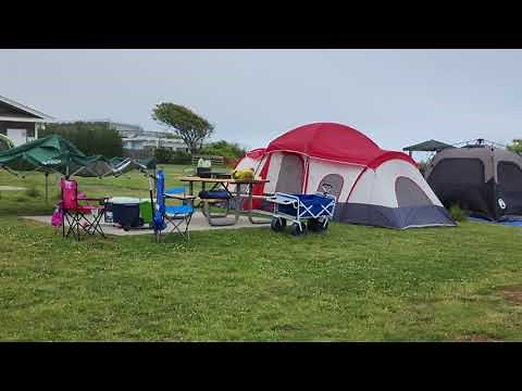 8K Beach Camping at Hither Hills State Park Montauk NY Loop J BEST CAMP SITE 1/8 州立公園海灘露營 紐約州蒙托克