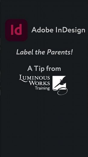 Label Parent Pages in InDesign