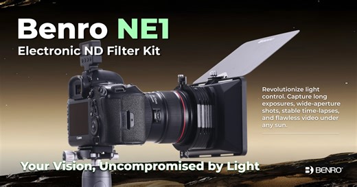 Electronic Variable ND Filter Kit For Cameras by Benro Filter - Indiegogo