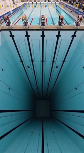 500 New Olympic Swimming Competition #swimmer #olympics #pool #1M #viral_video