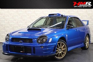 H.14(2002)年 スバル インプレッサWRX 2.0 WRX STI リミテッド 4WD プロドライブ18インチ なるい屋エアロ ブルー 走行66,500km