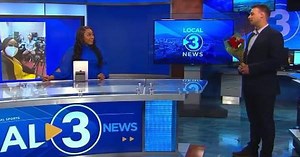 Watch: News anchor is surprised by partner with proposal while shooting a TV show in studio