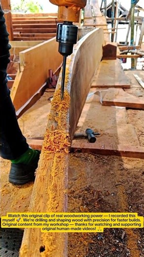 “Power Drill Wood Carving — Fast & Clean Productivity Hack!”