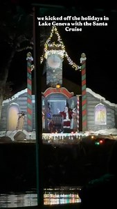 holiday magic on the water 🎄 We took the Santa cruise in Lake Geneva and loved every minute - festive displays, a cozy heated boat, and Santa reading names of everyone on the nice list ☺️ An awesome holiday activity for the whole family 🎅🏼 @cruiselakegeneva #VisitLakeGeneva #LakeGenevaNights #partnership #mkehummingbirds | Wisconsin Cheese Queen