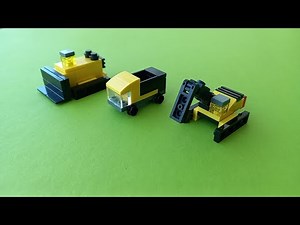 Lego Mini Construction Vehicles Part 1 (Easy Tutorial)#lego #legoconsignedeconstruction #legomini