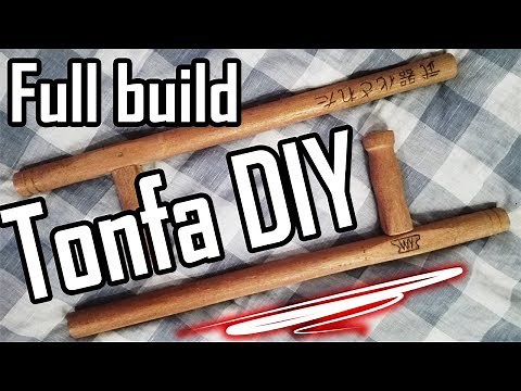 How to build Japanese TONFA Self Defence Weapons! | Tonfa Full Build DIY