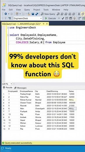 Coalesce function in SQL with best examples