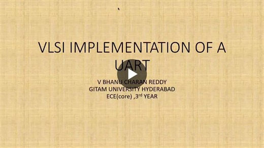 #vlsi #verilog #uart #fpga #digitaldesign #vivado #embeddedsystems #semiconductor #projectwork | Bhanu Charan Reddy Vennapusa