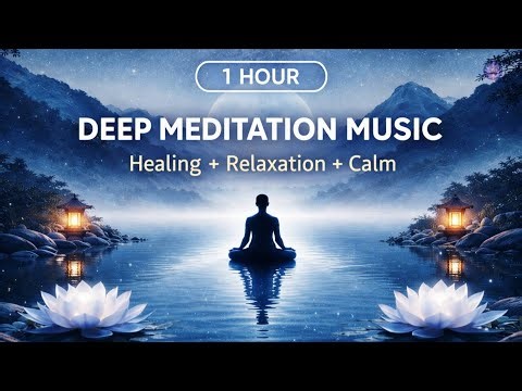 1 Hour Deep Meditation Music 🌙 | Healing Frequency for Relaxation, Stress Relief & Inner Peace।