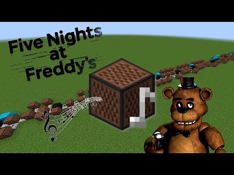 Minecraft: Five Nights at Freddys Theme with Note Blocks