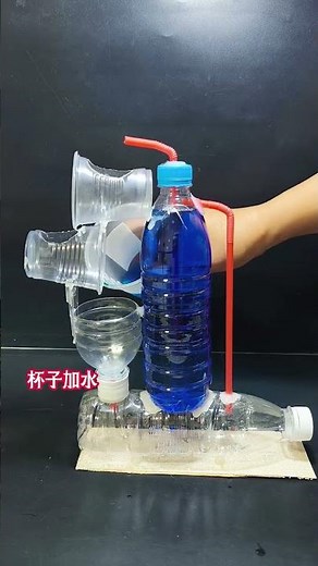 The phenomenon of water backflow#A small science experiment#Handmade