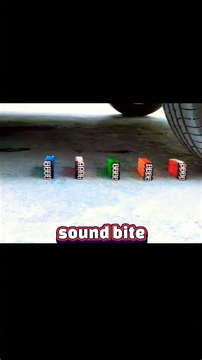 Experiment flame vs Car! Crushing#satisfying#asmr