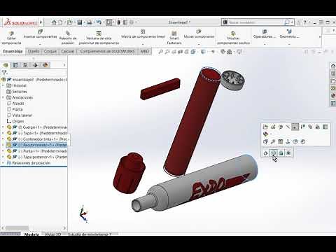 Relaciones de posición en ensamblaje SolidWorks