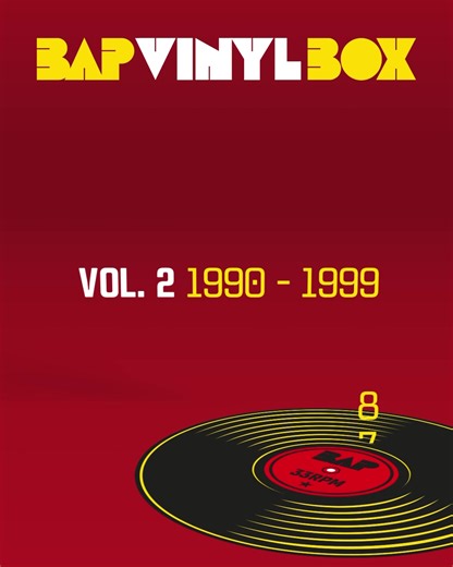 Da ist sie: Die BAP VINYL BOX Vol. 2 (1990 - 1999) vereint alles Großartige von BAP aus den 90ern! Alle Vorbestellungen machen sich heute auf den Weg. Wir wünschen allen viel Freude mit ihrem Exemplar. Es sind nur noch ein paar Boxen verfügbar. Alle Infos hier im Link: www.bap-vinyl-serie.de | BAP