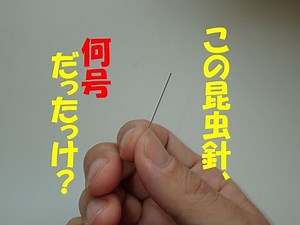 昆虫針の号数判別方法