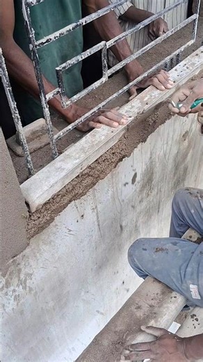 How to make window plastering techniques form work #shortvideo #skills #plaster