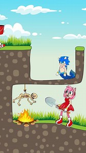 Sonic Saved the Mermaid And taught Amy a lesson🤣 #Sonic #gta #cartoon #animation | Gaming Alina