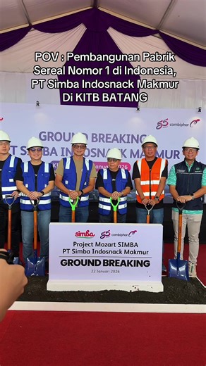 PT Simba di KITB Batang, Pabrik sereal nomor 1 di Indonesia siap dibangun dan beroperasi! Jangan sampai ketinggalan lokernya kalau udah operasional yaa #kitb #ptsimbaindosnackmakmur #fyp #fyppppppppppppppppppppppp #CapCut