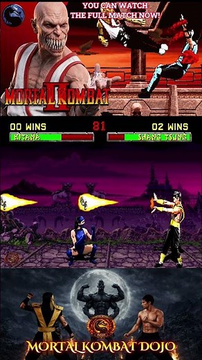 Kitana vs Shang Tsung 🔥 Mortal Kombat 2