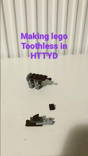 How to make lego Toothless in How To Train Your Dragon