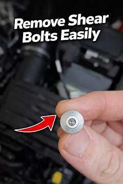 Remove Shear Bolts Easily