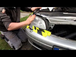 Restoring dull headlights to their former glory (polishing) using simple methods on the Omega B