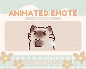 Hmp Animated Siamese Cat Emote: Grumpy Twitch Discord Stream (GIF Digital Download) - Etsy