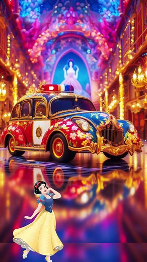 Princess Police Car: Let It Go Song from Frozen