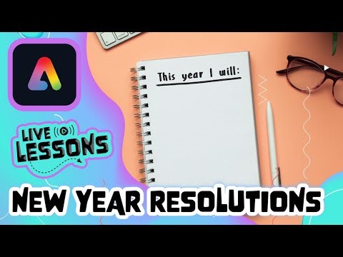 Adobe Express Live Lesson - Thurs 8th January - New Year Resolutions