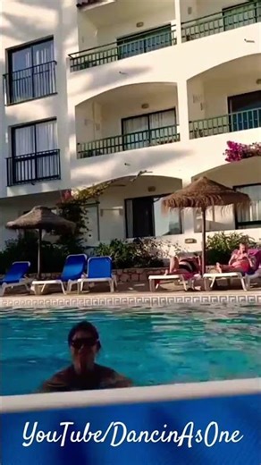 Swimming in The POOL FUN Algarve Fitness #dance #holisticballet #training #summer #flexibility #love