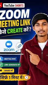 Zoom Meeting Link Create Kaise Kare | Easy Trick 😲 #zoom #shorts #youtubeshorts #ytshorts