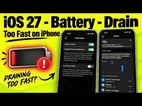 iOS 27.0.1 - iPhone Battery Drain Too Fast (FIXED)