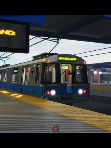 Going to Suffolk Downs in Roblox The MBTA Blue Line #mbta #blueline #roblox