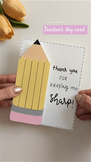 Beautiful Teachers Day Card Idea For Your Favourite Teacher! #5minutecrafts