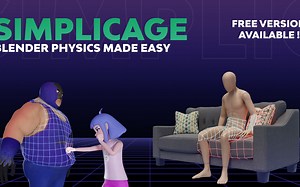 Blender真实物理碰撞模拟效果插件Simplicage Pro