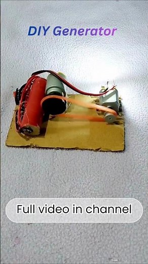DIY Electric Generator at Home ⚡ Easy Science Project for Kids