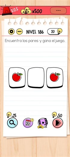 Nivel 186 Brain test