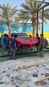 World’s costliest Chandelier? Dubai YouTuber turns $500K Ferrari car into home decor (Via: @movlogs) | PakWheelers