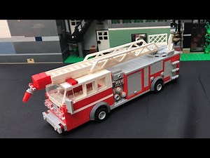 Custom Lego fire ladder truck moc (truck 4)