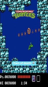 TMNT Dam of Death! #retro #throwback #nostalgia #gaming #videogames #tmnt #nintendo | 1 Coin Only
