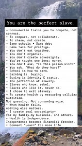 Consumerism ≠ Health. Status slavery teaches you to own more than your neighbor while health becomes the biggest business on Earth. Health is wealth. The 1% don’t rely on pharma. They protect health. Measure cellular nutrition. Own your health. Creating health for my family and restoring health for others is our business. Financial freedom comes from helping people measure nutrition at the cellular level and improve it with clinically validated protocols. Comment “Learn” for info. | Holistic Hub